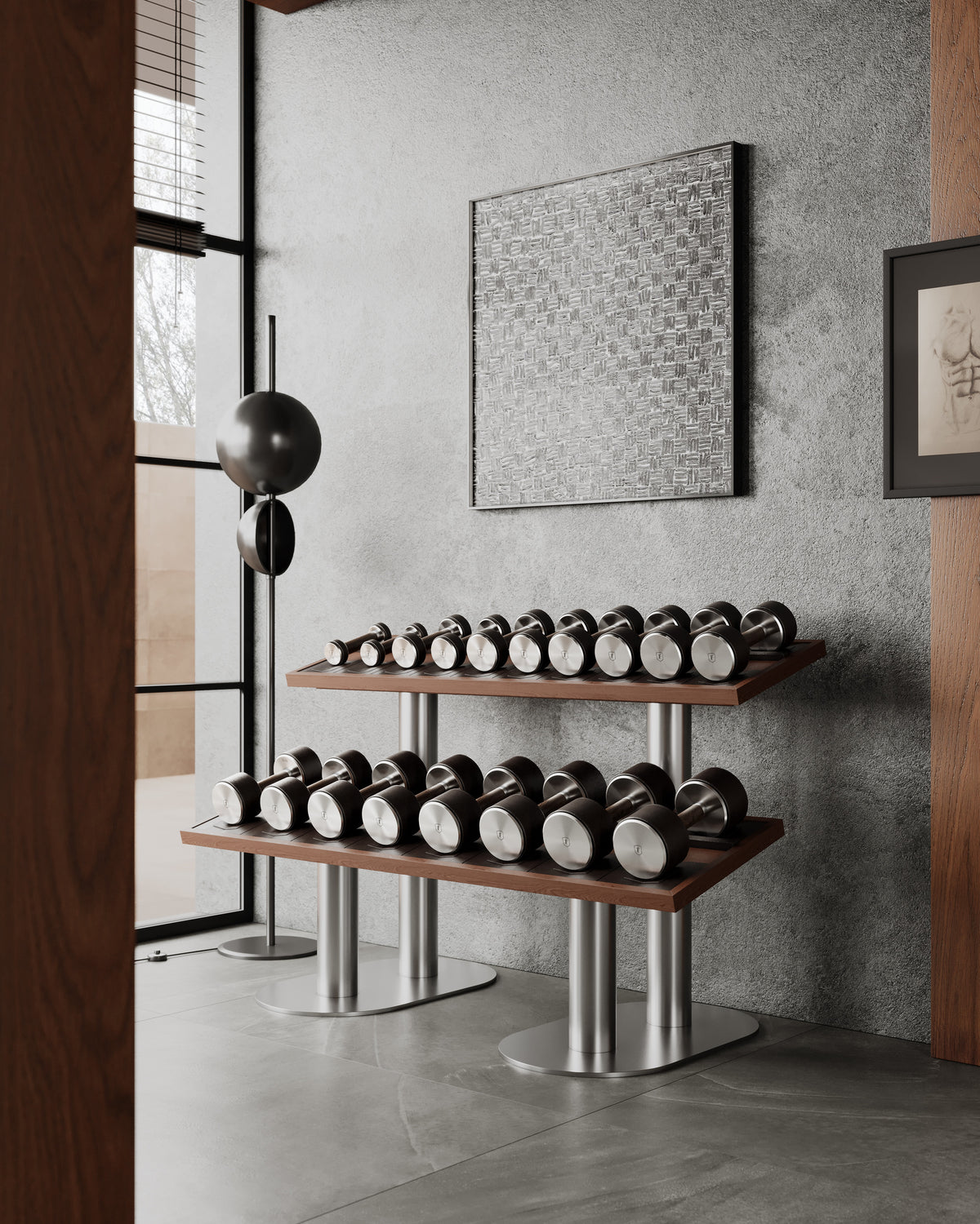 Dumbbell Rack — Two Tier