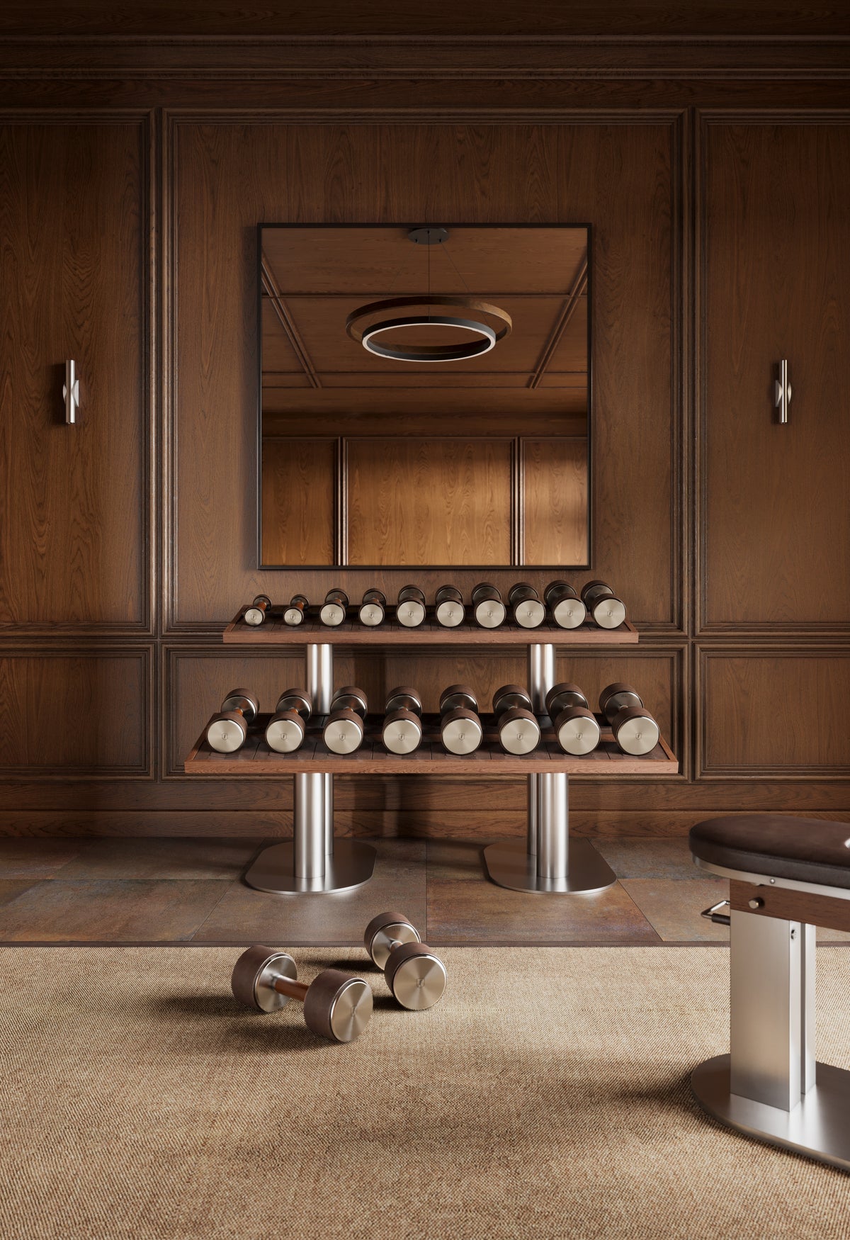 Dumbbell Rack — Two Tier
